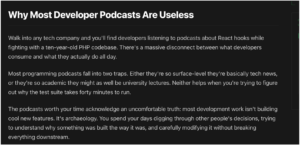 Why Most Developer Podcasts Are Useless